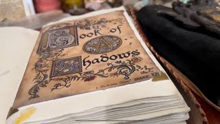 Working on my Book of Shadows 📚✨👁️ GrimoireBOS Flip Thru [upl. by Zipnick]