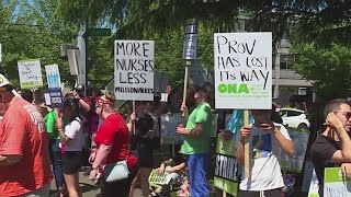 Over 3000 Oregon nurses at 6 Providence hospitals plan to strike [upl. by Him]