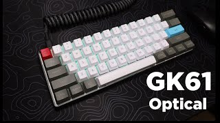 HK Gaming GK61 Optical Hotswap Keyboard Review [upl. by Weirick20]