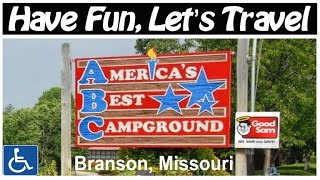 Americas Best Campground RV Park Drive Thru amp Review Branson Missouri [upl. by Suraved]