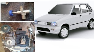 suzuki mehran landi ranzo kit LpG per convert CNG cylinder ki diggi me fitting [upl. by Luebke]