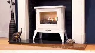 Focal Point Fires  Svelvik White Flueless Gas Stove [upl. by Netsud]