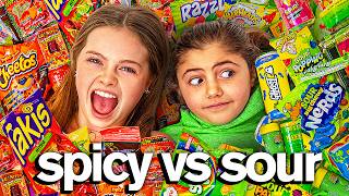 Eating The Worlds SPICIEST vs SOUREST FOODS [upl. by Deane]