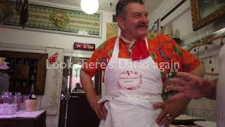 Dario Cecchini famous butcher in Panzano where you can eat and buy Bistecca Fiorentina [upl. by Alimat]