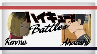 Haikyu Rap battles  Kenma VS Akaashi [upl. by Drofnelg]