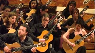 Orquestra De Guitarres De Barcelona  Gaspar Sanz  Danzas Cervantinas Canarios [upl. by Asirem88]