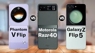 Tecno Phantom V Flip Vs Motorola Razr 40 Vs Galaxy Z Flip 5 Specs Comparison [upl. by Lawrenson513]