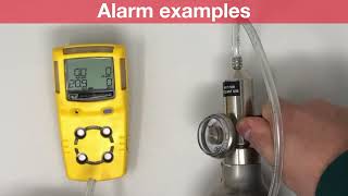 Alarm examples  Honeywell BW Gasalert Microclip XLX3 [upl. by Althee62]