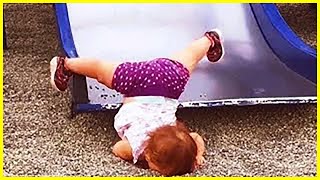 Funny Babies Playing Slide Fails  Cute Baby Videos [upl. by Eeraj]