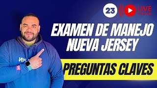 EXAMEN TEORICO DE MANEJO NEW JERSEY 2024 I Aprobarás con estas preguntas 23 [upl. by Mattie]