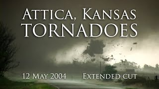 12 May 2004 Attica Kansas tornadoes amp house destroyed  extended cut [upl. by Harad]