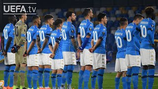 UEL and NAPOLI stars wear MARADONA no10 shirts in tribute to club legend [upl. by Tartan]