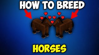 How to Breed Horses in Minecraft 121  Breeding Horses in Minecraft [upl. by Enirehs]