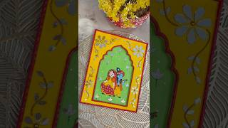 Janmashtami Krishna paining shorts youtubeshorts painting radhakrishna handmade homedecor diy [upl. by Acirtap]