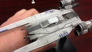 STAR WARS BANDAI MODEL KIT UWING  TIE STRIKER REVIEW [upl. by Baxy]