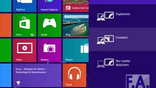 Windows 8  Bild auf zweiten Monitor erweitern [upl. by Asennav386]