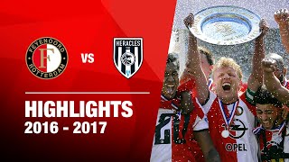 FEYENOORD LANDSKAMPIOEN  Highlights Feyenoord  Heracles Almelo  Eredivisie 20162017 [upl. by Dnarb]