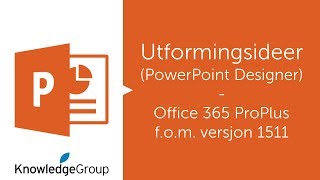 PowerPoint Designer Utformingsideer  PowerPoint  Office 365 1511 [upl. by Bigg]