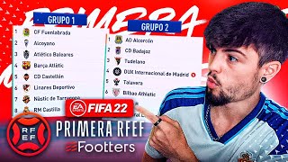 ASI es 1ª RFEF 3ª División Española en FIFA 22 con todos los EQUIPOS LICENCIADOS  MOD FIFA 22 [upl. by Analiese538]