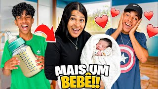 CHEGOU MAIS UM BEBÊ os meninos fizeram bagunça com o bebê [upl. by Shifra]