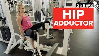 GoodLife Fitness How to use the Hip Abductor and Adductor [upl. by Kcam]