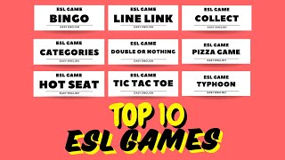 Top 10 ESL Games  The Best ESL Games For Your Class [upl. by Hyacinthe]