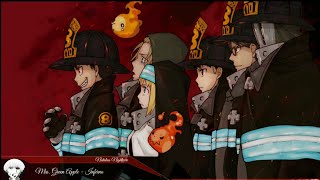 【Nightcore】 Opening Fire Force「Inferno」English Version  Lyrics [upl. by Ethbinium510]