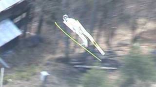 Alan Alborn ski flying 217 meters in Planica [upl. by Aicram]