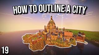 How to Plan a City in Survival Minecraft Roads Outlines and More [upl. by Retla]