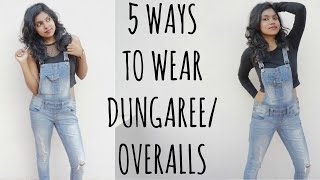 Dungarees Outfit Ideas  How to Wear amp Style Dungarees  Fashion Trends  AdityIyer Stylewithadity [upl. by Orlene178]