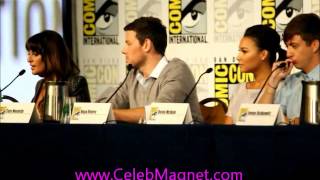 Glee at Comic2012 panel Lea Michele chats on fave moments pt 35 [upl. by Sillihp]