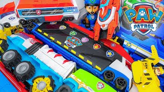 Paw Patrol toys unboxing ASMR  PAW Patroller Rescue amp Transport Vehicle  Chase Rubble Marshall [upl. by Yvonne]