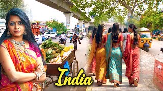 🇮🇳 Walking Tours in India 4K  A Day in the Life of a Local in a Big City [upl. by Arimaj]