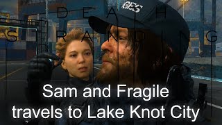 Sam and Fragile travels to Lake Knot City  Death Stranding  4K [upl. by Eelirrem589]