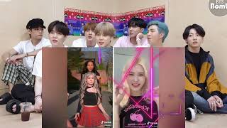 BTS REACTION KIKA KIM VS SIA JIWOO🤩 LATEST TIKTOK DANCE COMPILATION ⭐ [upl. by Nealy]