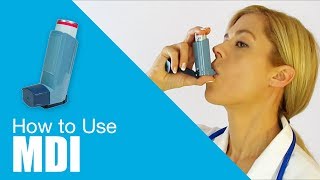 How to use Metered Dose Inhaler MDI [upl. by Lisbeth]