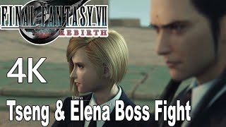 Final Fantasy 7 Rebirth Tseng amp Elena Boss Fight 4K [upl. by Annalla888]