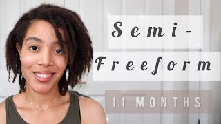 11 Month Loc Journey  How I Separate “Semi FreeForm” Locs [upl. by Sivrad]