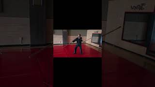 Grandmaster Burford  Doces Pares Eskrima Double Stick Lower Strikes Forward amp Backward Footwork [upl. by Keele]