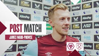 “The Wind Was Helpful Today”  Wolves 12 West Ham  James WardProwse  Post Match Reaction [upl. by Akemot763]