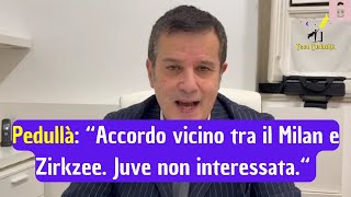 Alfredo Pedullà quotBallano 45 milioni per il trasferimento di Zirkzee al Milan Juve disinteressataquot [upl. by Okimuy]