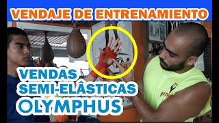 VENDAJE para ENTRENAMIENTO de BOXEO  TUTORIAL  VENDAS Semi Elásticas OLYMPHUS [upl. by Civ830]