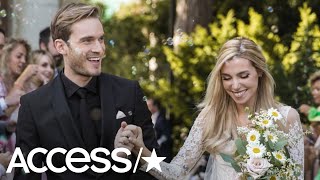 YouTuber PewDiePie Marries Longtime Love Marzia Bisognin [upl. by Lavery]