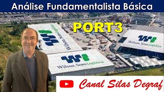 PORT3  WILSON SONS SA ANÁLISE FUNDAMENTALISTA BÁSICA PROF SILAS DEGRAF [upl. by Agan]