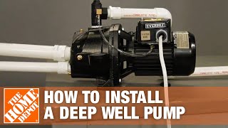 Deep Well Pump  Everbilt Jet Well Pump Installation  The Home Depot [upl. by Phenica455]