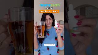 Viral vitamin c test with mamaearth mamaearth vitaminc shorts iodinetest [upl. by Alyl]