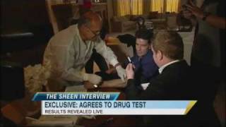 Charlie Sheen Drug Test Results Revealed Live on GMA 022811 [upl. by Little]