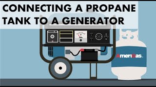 HOW TO CONNECT A PROPANE TANK TO A GENERATOR  AMERIGAS PROPANE EXCHANGE [upl. by Jarad663]