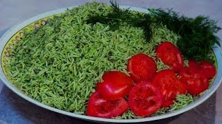 Zamarod Pulao  Spinach with Rice Recipe [upl. by Adne905]