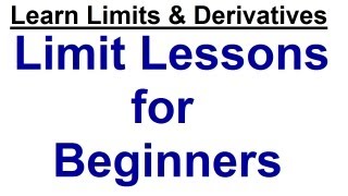 Limits Lessons for Beginners  Learn Limits and Derivatives  2 [upl. by Paapanen923]